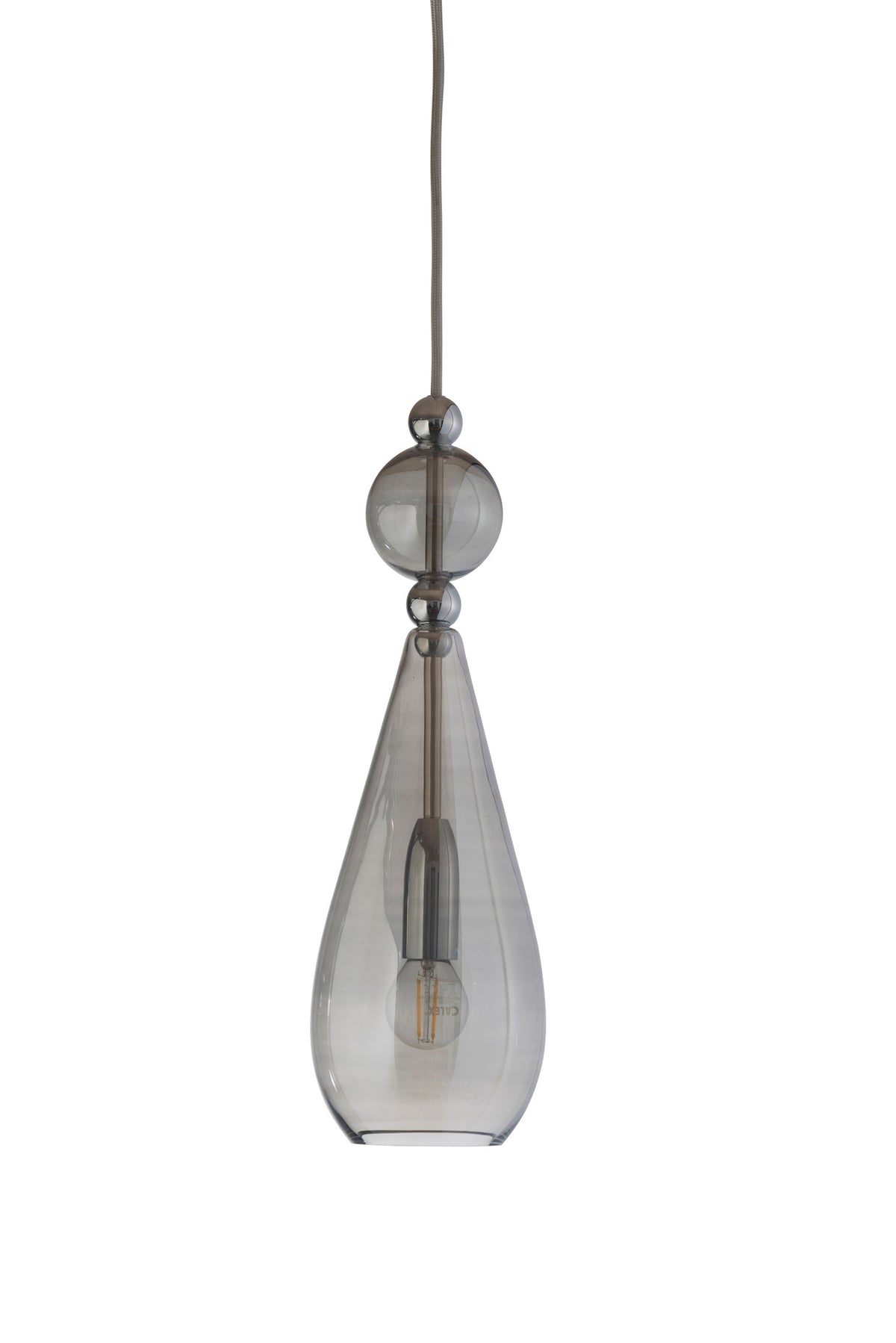 Pakabinamas šviestuvas Smykke Smokey Grey / Silver, Ø12,5 cm