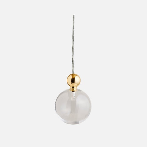 Pakabinamas šviestuvas Uva L Clear / Gold, Ø10 cm – be lubinio tvirtinimo