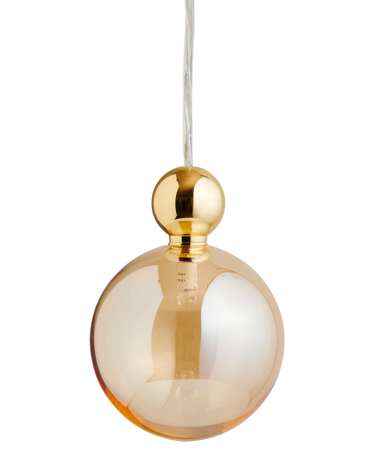 Pakabinamas šviestuvas Uva L Golden Smoke / Gold, Ø10 cm