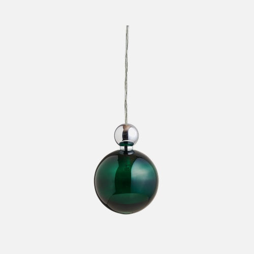 Pakabinamas šviestuvas Uva L Ivy Green / Silver, Ø10 cm – be lubinio tvirtinimo