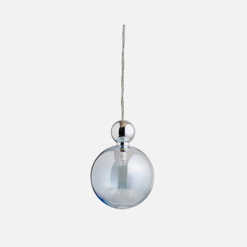 Pakabinamas šviestuvas Uva L Topaz Blue / Silver, Ø10 cm – be lubinio tvirtinimo