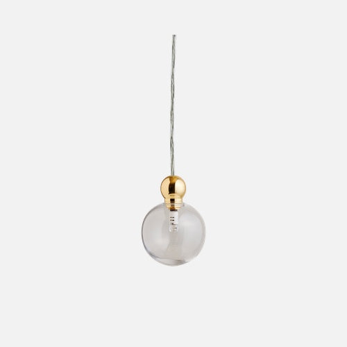 Pakabinamas šviestuvas Uva M Clear / Gold, Ø7 cm – be lubinio tvirtinimo