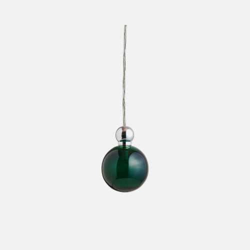 Pakabinamas šviestuvas Uva M Ivy Green / Silver, Ø7 cm – be lubinio tvirtinimo