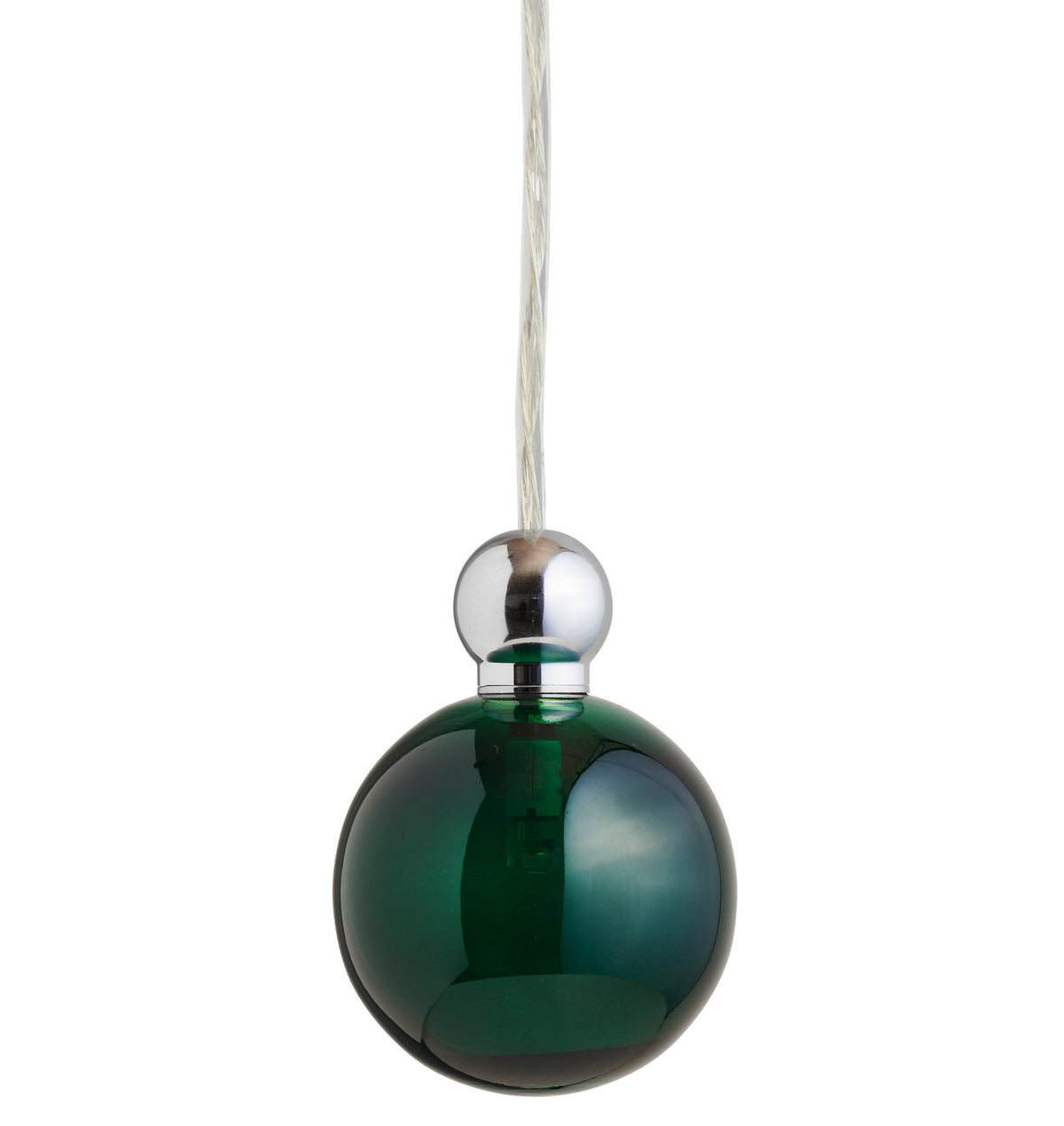 Pakabinamas šviestuvas Uva M Ivy Green / Silver, Ø7 cm