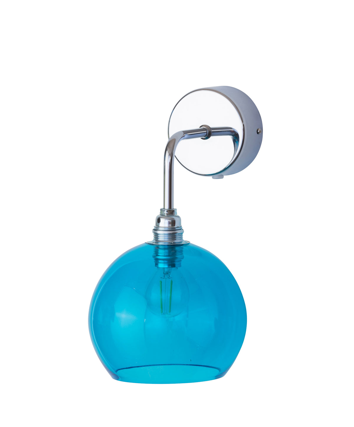 Sieninis šviestuvas Rowan Pool Blue / Silver, Ø15,5 cm