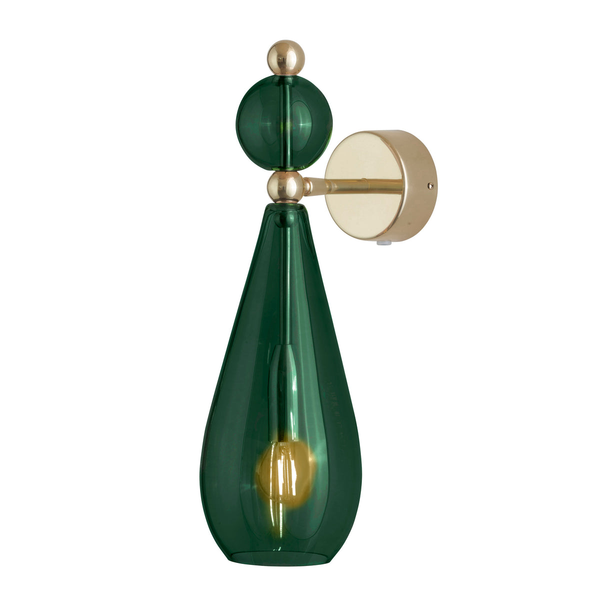 Sieninis šviestuvas Smykke Ivy Green / Gold, Ø12,5 cm