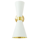 SIeninis šviestuvas Cairo Mid-Century Double Cone, juodas