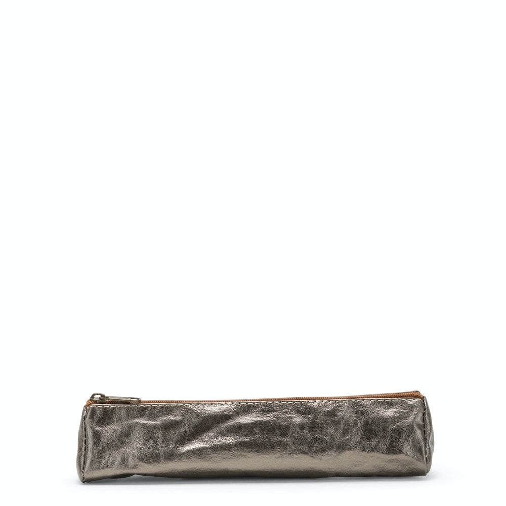 PENCIL SLIM pencil case, metallic grey