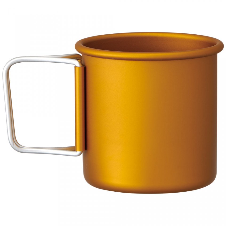 Puodelis Collapsible Aluminium Yellow, 300 ml