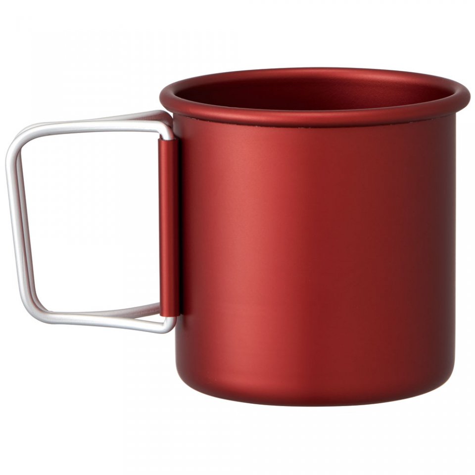 Puodelis Collapsible Aluminium Red, 300 ml