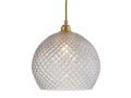 Pakabinamas šviestuvas Rowan L Small Check Gold, Ø28 cm