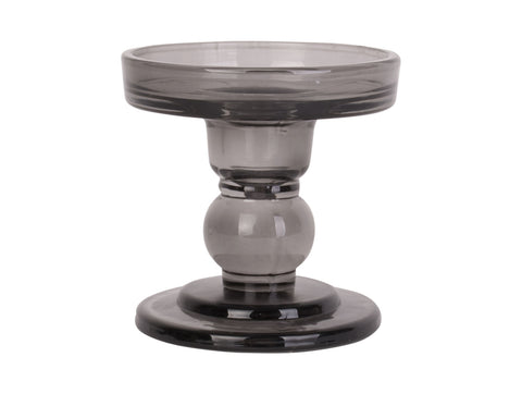 Žvakidė Glass Art small Black, H9 cm