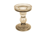 Žvakidė Glass Art medium Sand brown, H11.5 cm