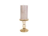 Žvakidė Glass Art medium Sand brown, H11.5 cm