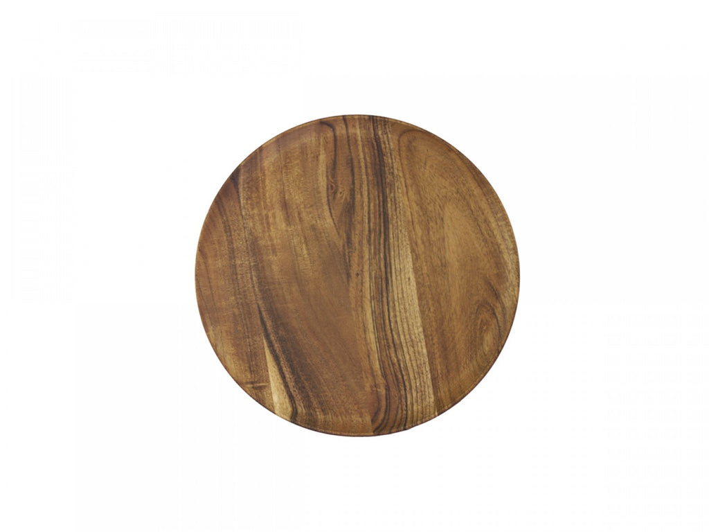 Wooden serving tray, Ø25 cm