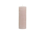 Žvakė Macon Rustic Pillar Dusty Rose, 80 val., H20 cm