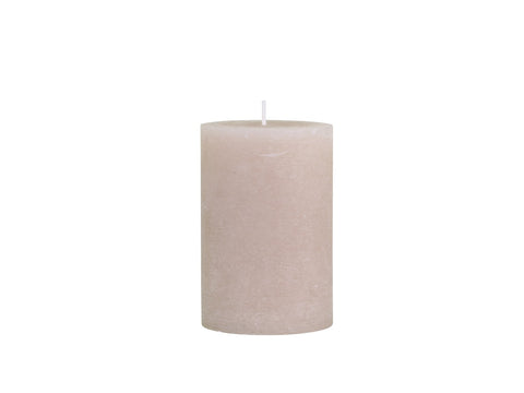 Žvakė Macon Rustic Pillar Dusty Rose, 90 val., H15 cm