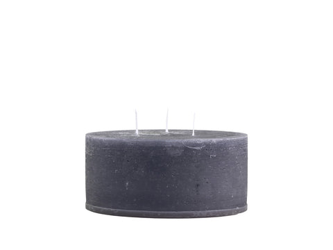 Žvakė Macon Rustic Pillar Coal, 42 val., H7 cm