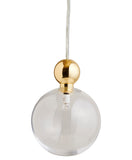 Pakabinamas šviestuvas Uva L Clear / Gold, Ø10 cm