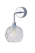 Sieninis šviestuvas Rowan Crystal S Large Check Silver, ø15,5 cm