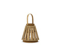 Bamboo M lantern, H25 cm