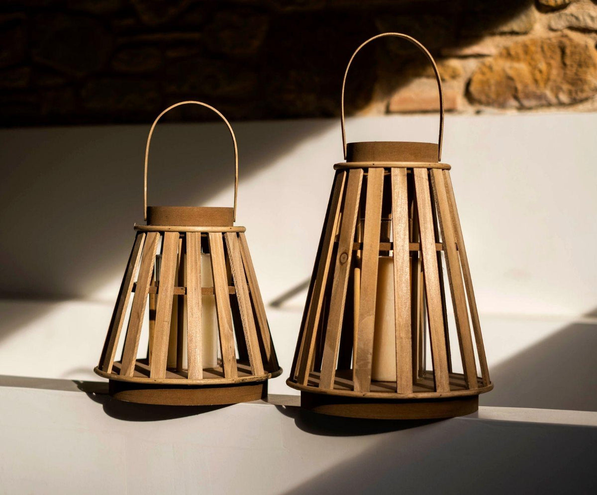 Žibintas Bamboo M, H25 cm
