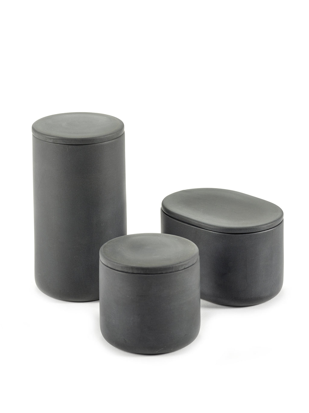 Bertrand Lejoly S Dark Grey bathroom container