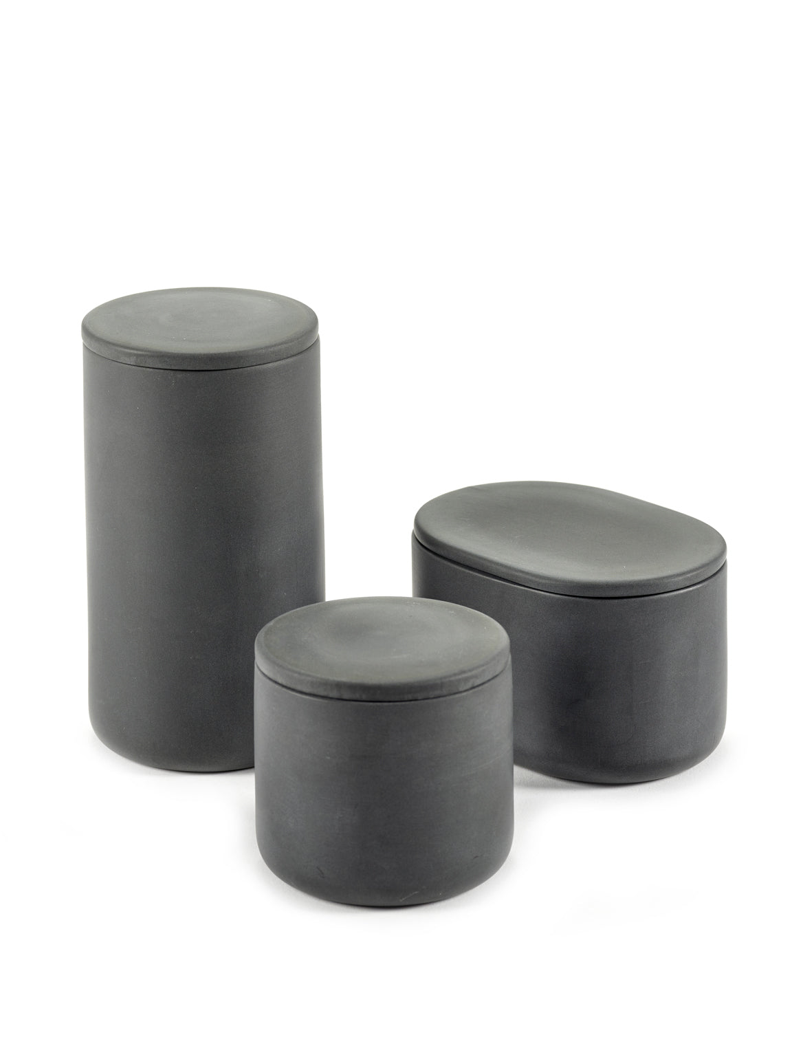 Bertrand Lejoly S Dark Grey bathroom container