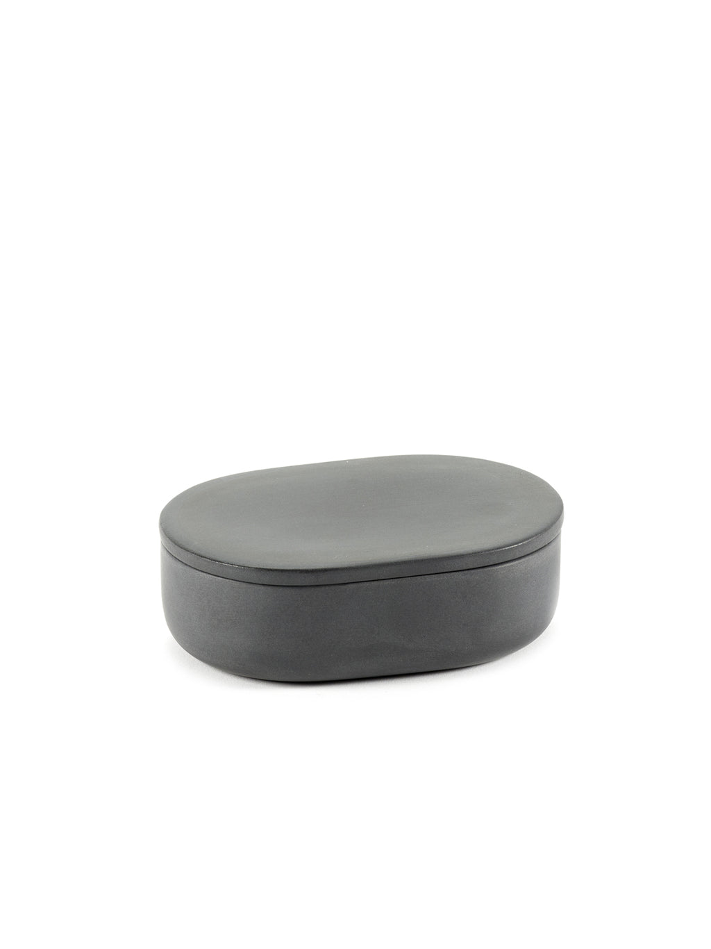 Bertrand Lejoly Oval S Dark Grey bathroom dish