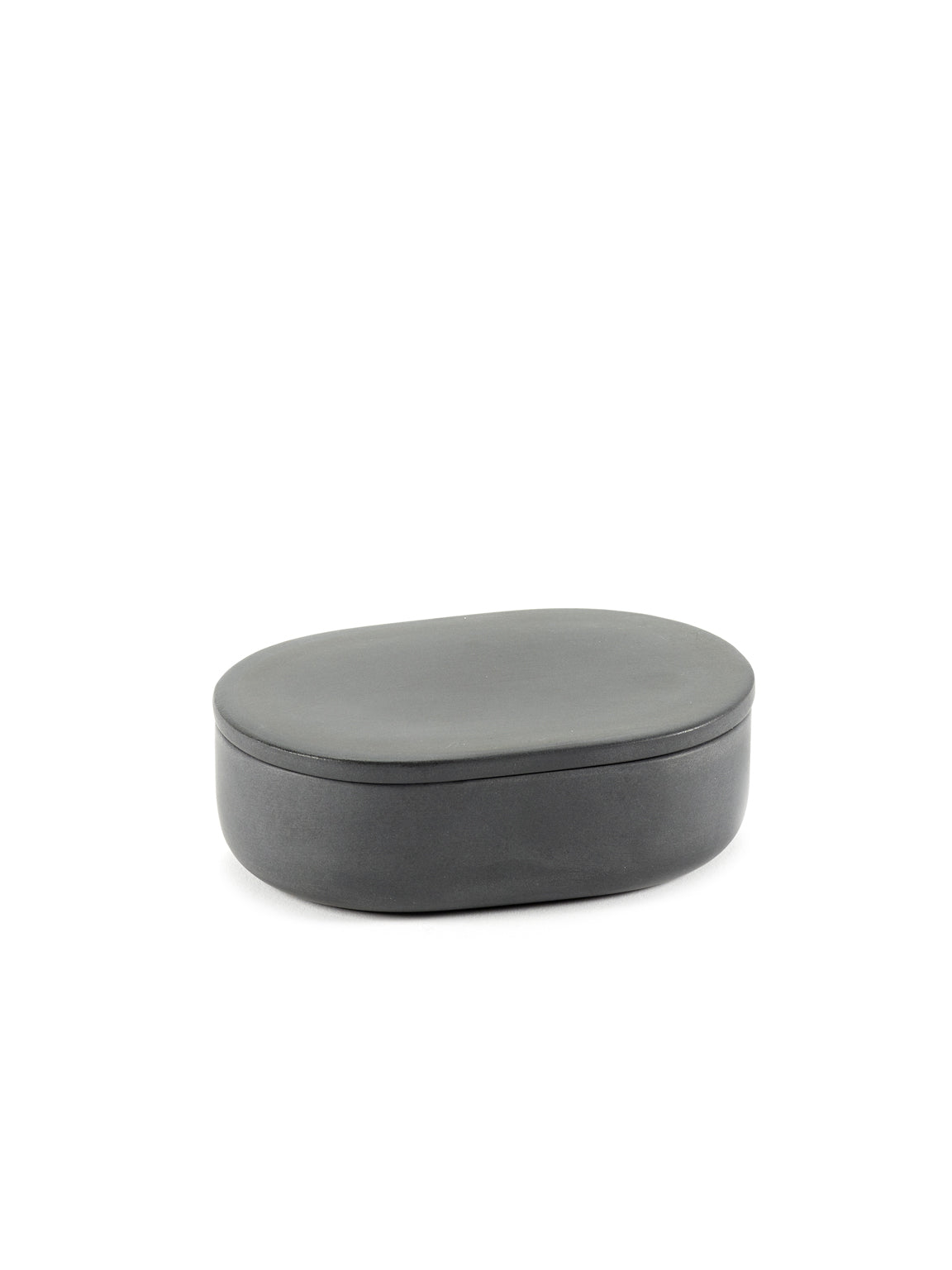 Bertrand Lejoly Oval S Dark Grey bathroom dish