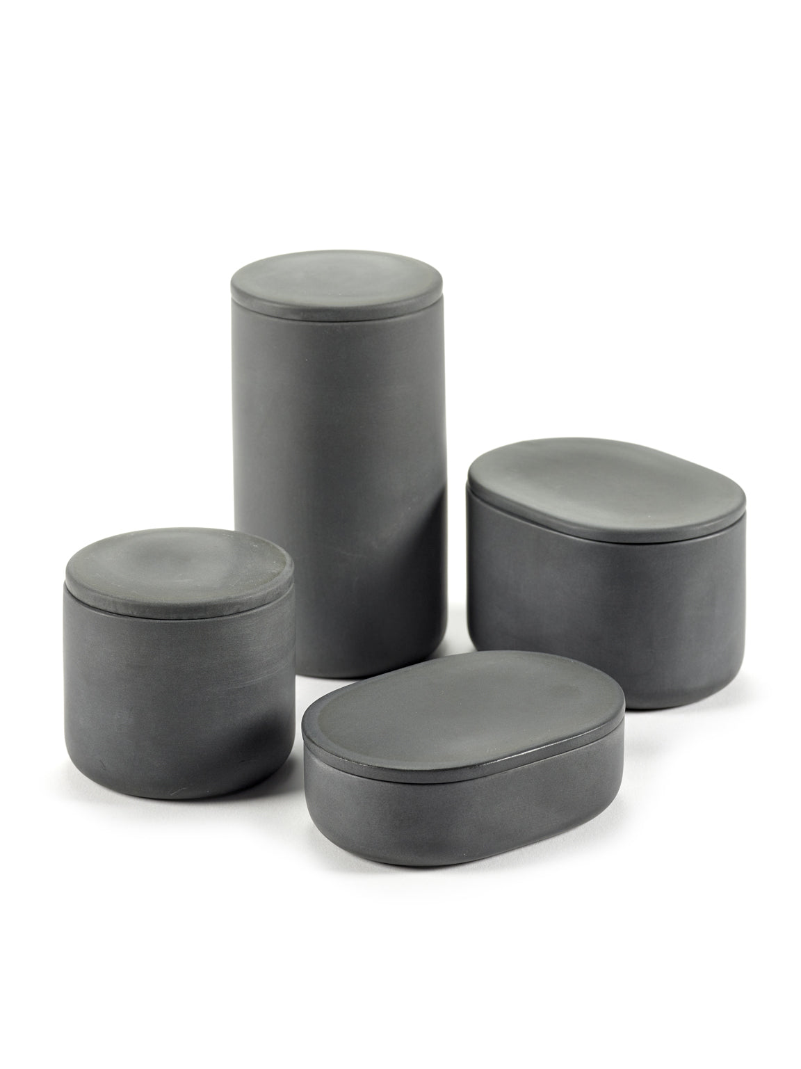Bertrand Lejoly Oval S Dark Grey bathroom dish