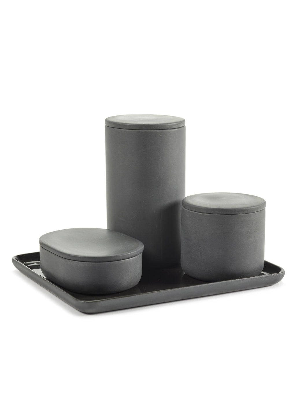Bertrand Lejoly Oval S Dark Grey bathroom dish