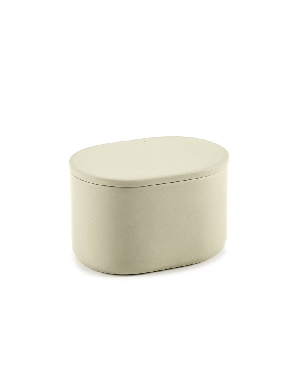 Bertrand Lejoly Oval L Beige bathroom container