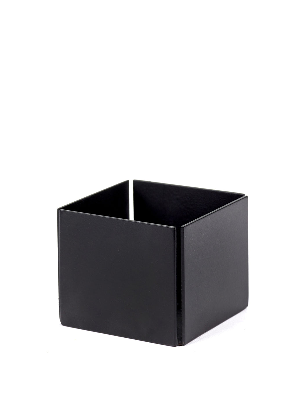 Metal Black Tealight M candle holder, H8 cm