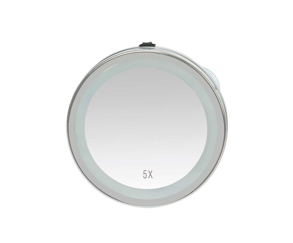 x5 magnifying mirror with LED lighting