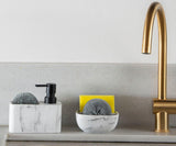 Indas su kempinėle ir šveistuku White Marble