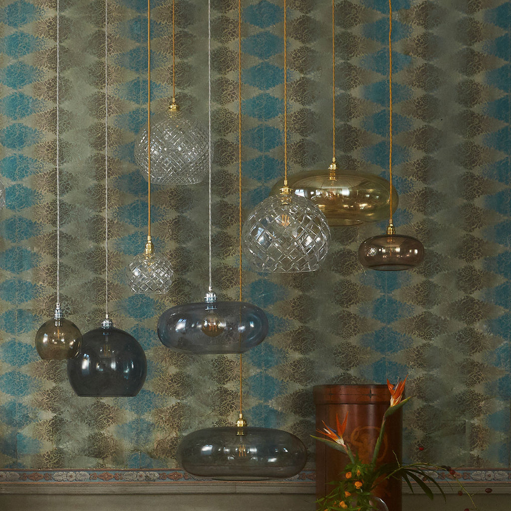 Horizon pendant lamp Ø29 cm, Clear with Gold