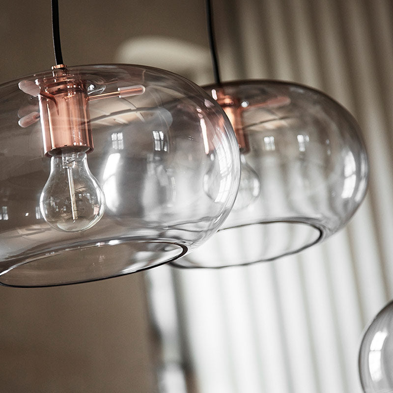 Kobe Brown pendant lamp, Ø30 cm