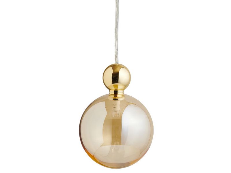 Pakabinamas šviestuvas Uva L Golden Smoke / Gold, Ø10 cm