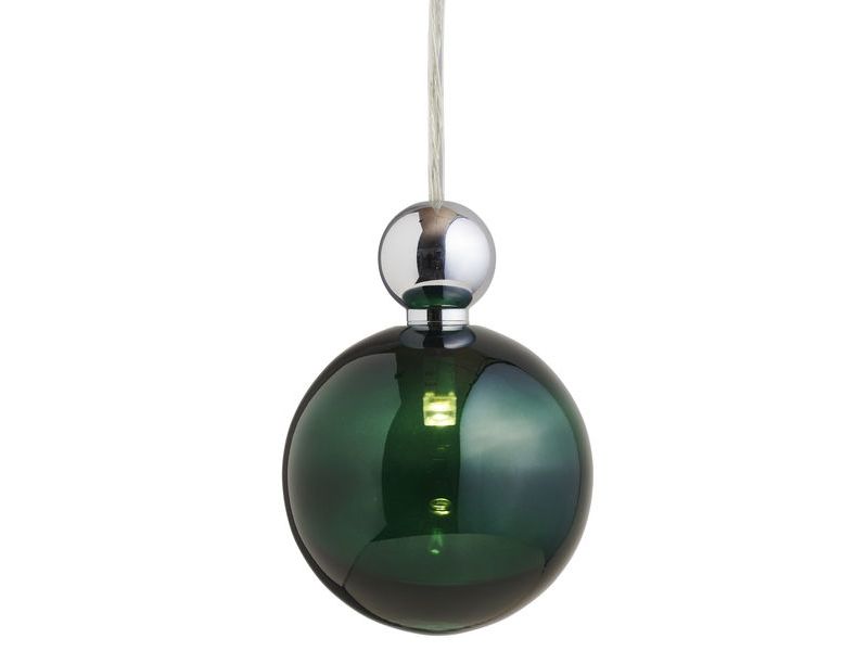 Pakabinamas šviestuvas Uva L Ivy Green / Silver, Ø10 cm