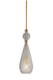 Pakabinamas šviestuvas Smykke Crystal / Gold, Ø12.5 cm