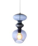 Pakabinamas šviestuvas Futura Deep Blue / Silver, H37 cm