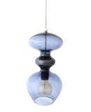 Pakabinamas šviestuvas Futura Deep Blue / Silver, H37 cm