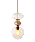 Futura pendant lamp, Clear / Platinum, H37 cm