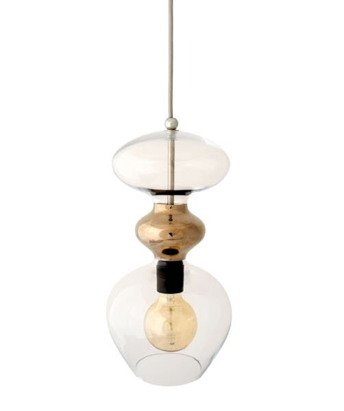 Pakabinamas šviestuvas Futura Clear / Platinum, H37 cm