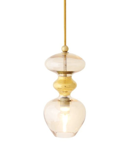 Pakabinamas šviestuvas Futura Golden Smoke / Gold, H24 cm