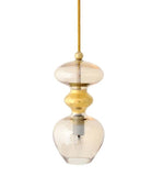 Pakabinamas šviestuvas Futura Golden Smoke / Gold, H24 cm