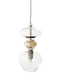 Pakabinamas šviestuvas Futura Clear / Platinum, H24 cm