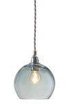 Pakabinamas šviestuvas Rowan Topaz Blue Silver, Ø15.5 cm