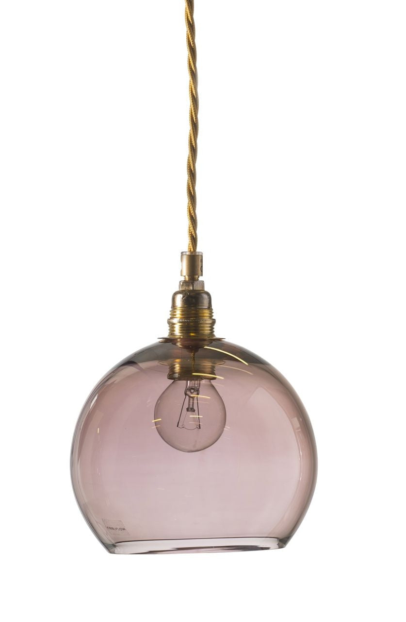 Rowan Obsidian Gold pendant lamp, Ø15.5 cm